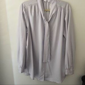 Uniqlo Lavender Tie Blouse / Women’s XL